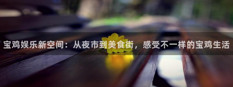彩虹多多2代理注册：宝鸡娱乐新空间：从夜市到美食街，感受不一样的宝鸡生活